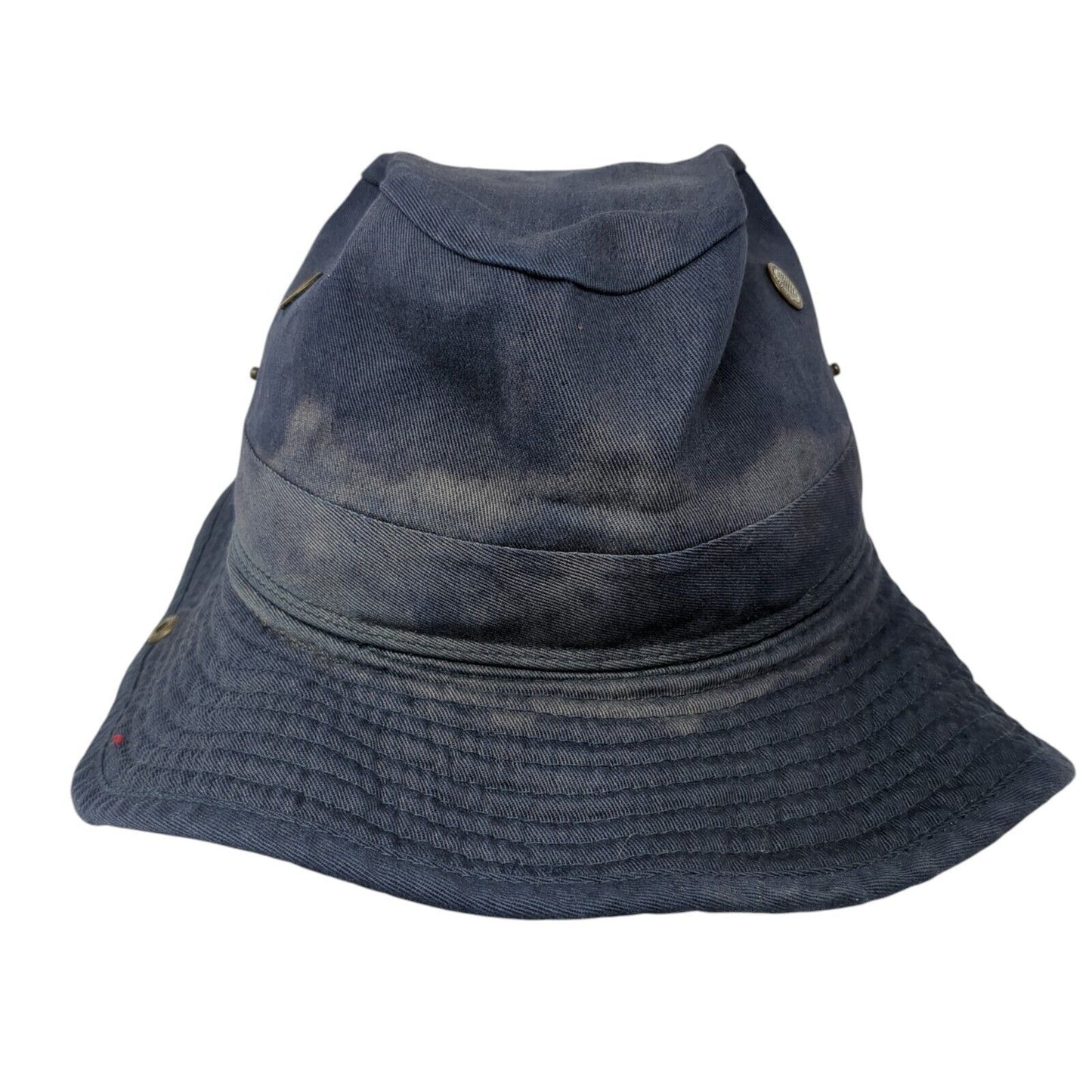 Unbranded Bucket Hat Boonie Blue One Size Chin Strap Foldable Outdoor
