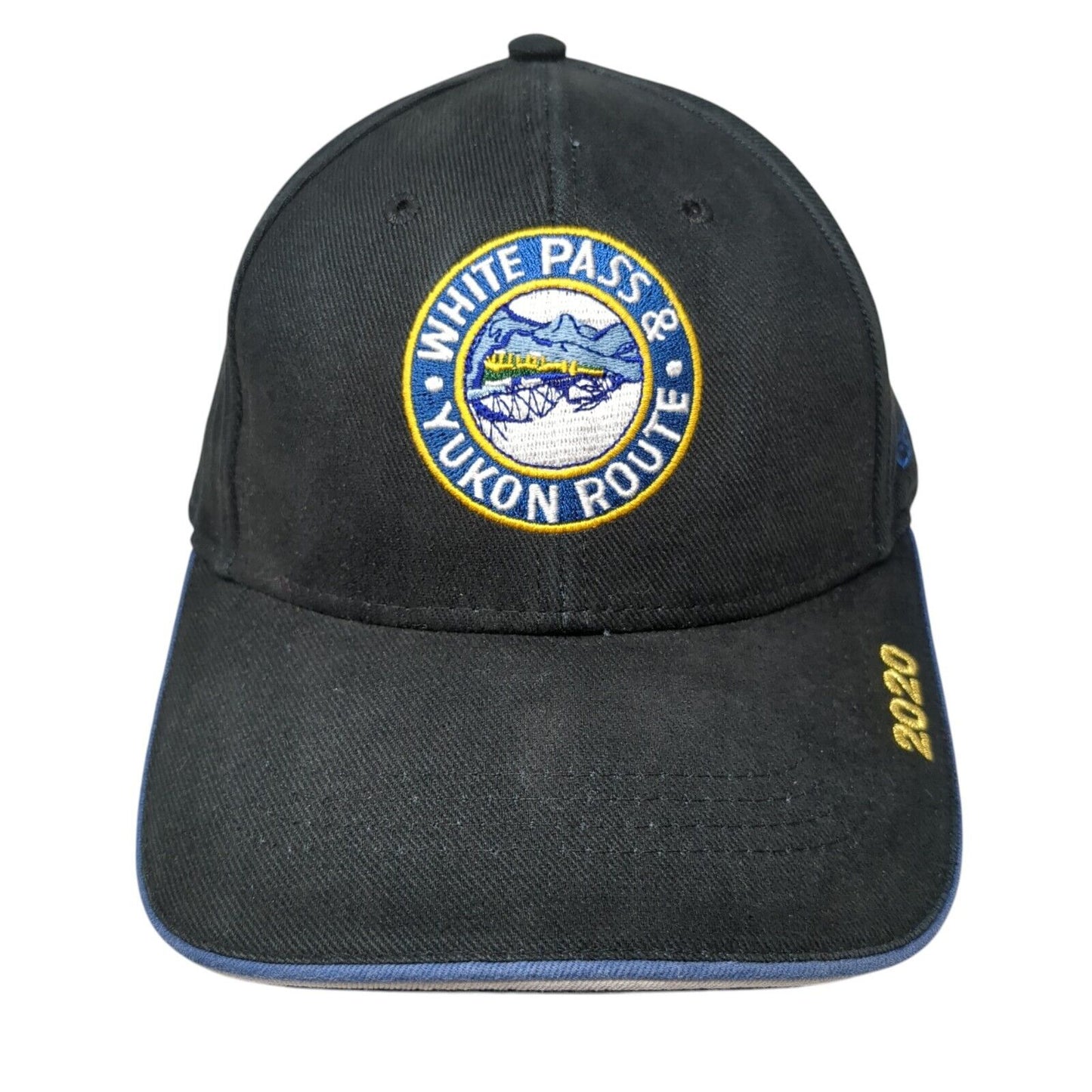 White Pass & Yukon Route 2020 Strapback Hat Black One Size Skagway Alaska