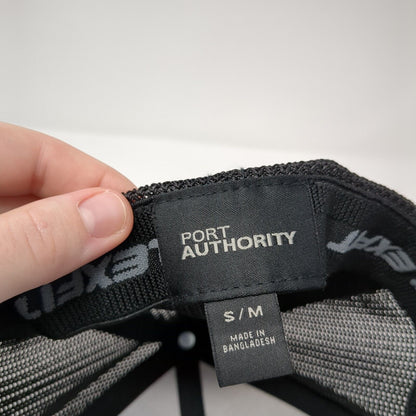 CMS Recycling Inc. Fitted Mesh Back Trucker Hat Black S/M Port Authority