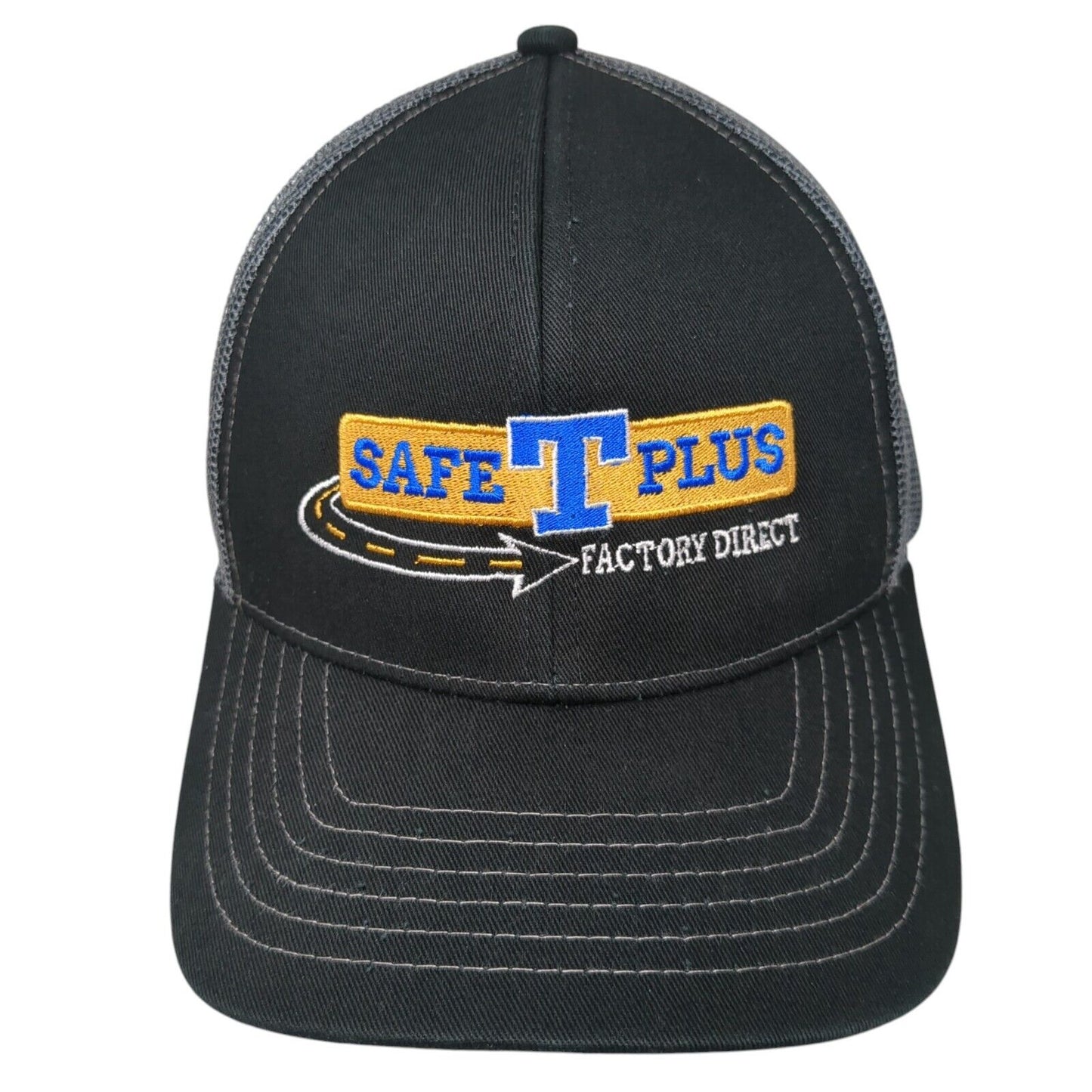 Safe T Plus Factory Direct Snapback Trucker Hat Black One Size Outdoor