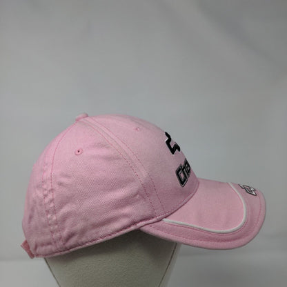 Chevrolet Strapback Hat Pink One Size Adjustable Embroidered Hot Rods