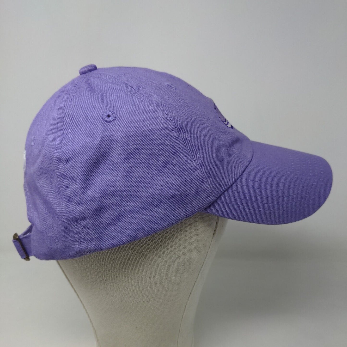 Newt Men's Slideback Hat Purple Adjustable 100% Cotton Embroidered Frog Logo