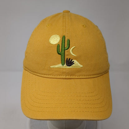 Cactus Moon Desert Slideback Hat Yellow One Size Mighty Fine 6 Panel