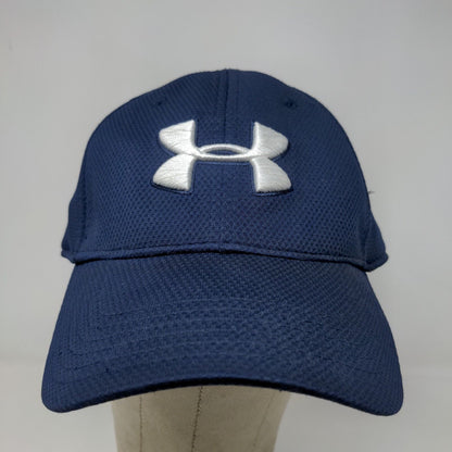 Under Armour Men's Fitted Hat Blue Size L/XL Embroidered Logo