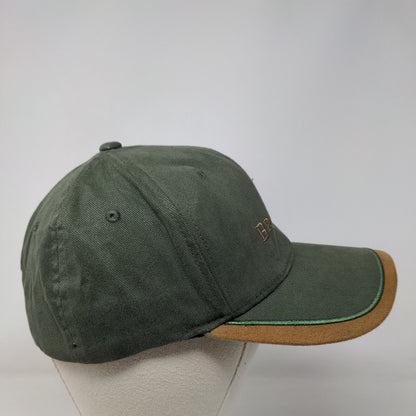 Browning Fitted Hat Green OSFA Embroidered Logo Vented Holes 6 Panel