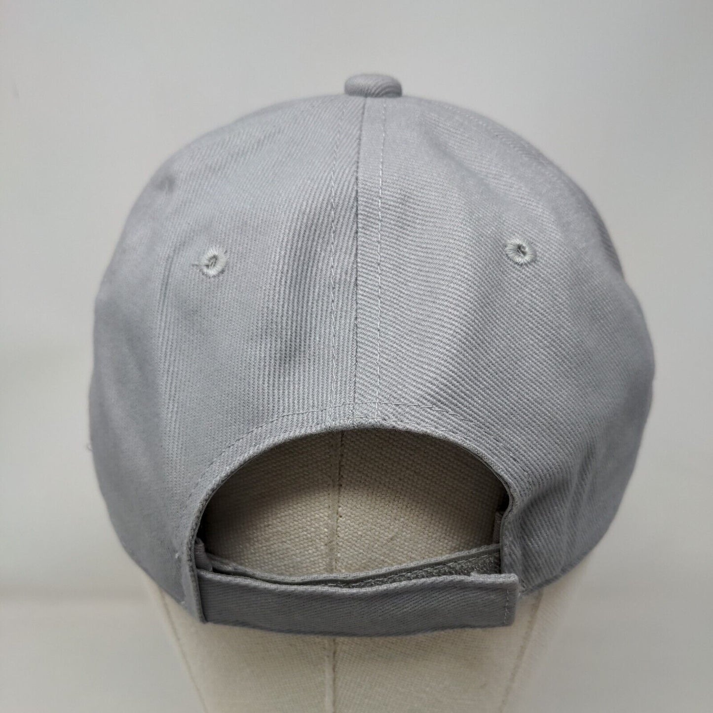 Lowe's Strapback Hat Gray OSFM Solid Embroidered Adjustable 6 Panel