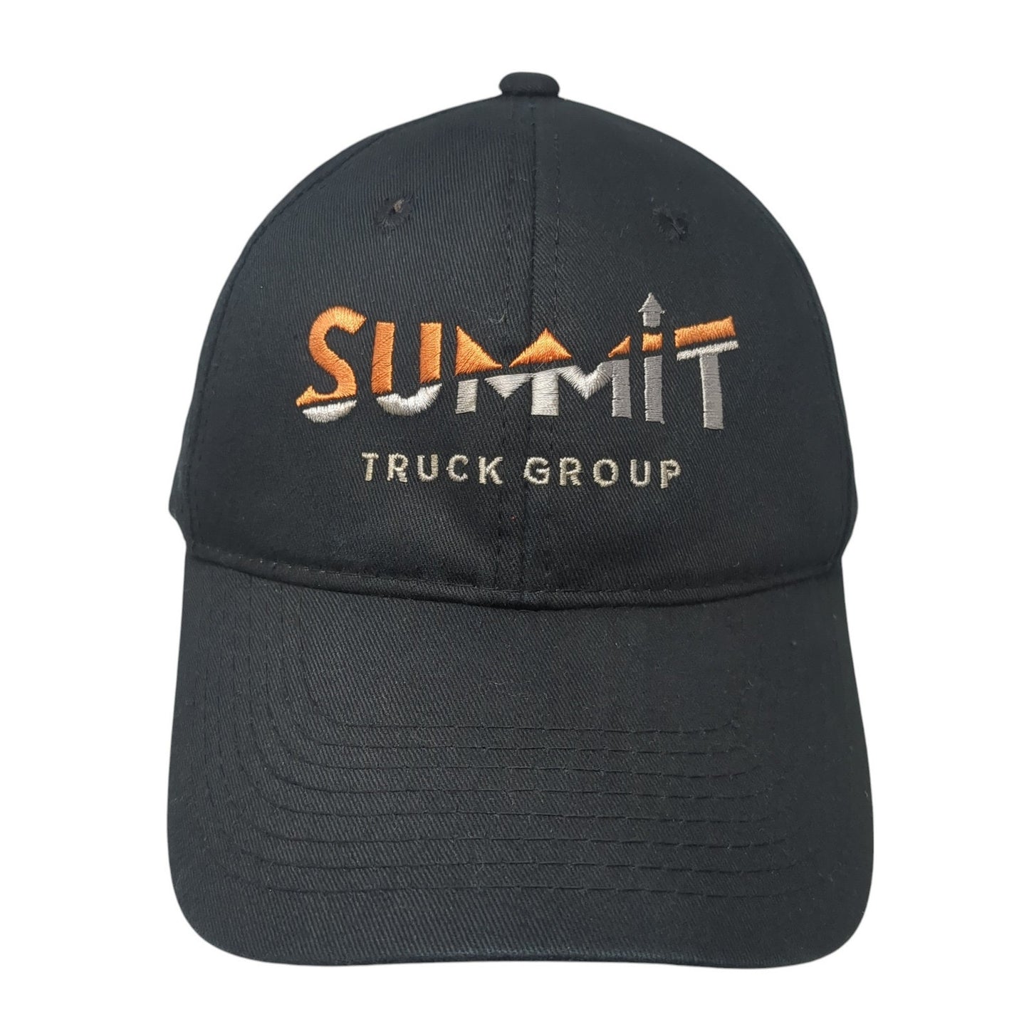 Summit Truck Group Strapback Hat Black One Size Adjustable Outdoor Cap