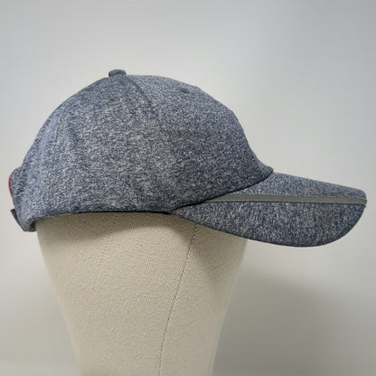 Domino's Pizza Baseball Cap Blue OSFM Reflective Stripe Strapback Hat Heathered