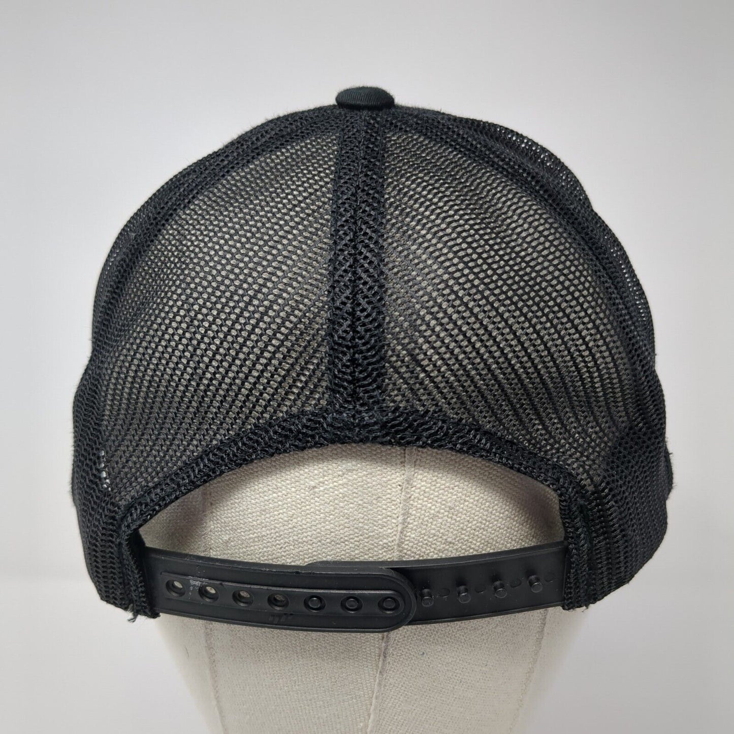 TEMSCO Snapback Trucker Hat Black One Size Adjustable Mesh Back Classics Yupoong