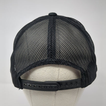 TEMSCO Snapback Trucker Hat Black One Size Adjustable Mesh Back Classics Yupoong