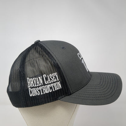 Club 13 Snapback Trucker Hat Gray One Size Bryan Casey Construction