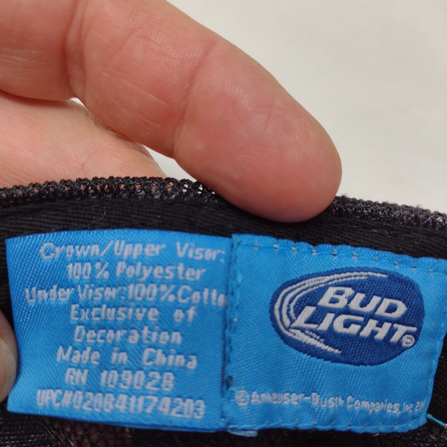 Bud Light Snapback Mesh Back Trucker Hat Multi One Size Colorblock