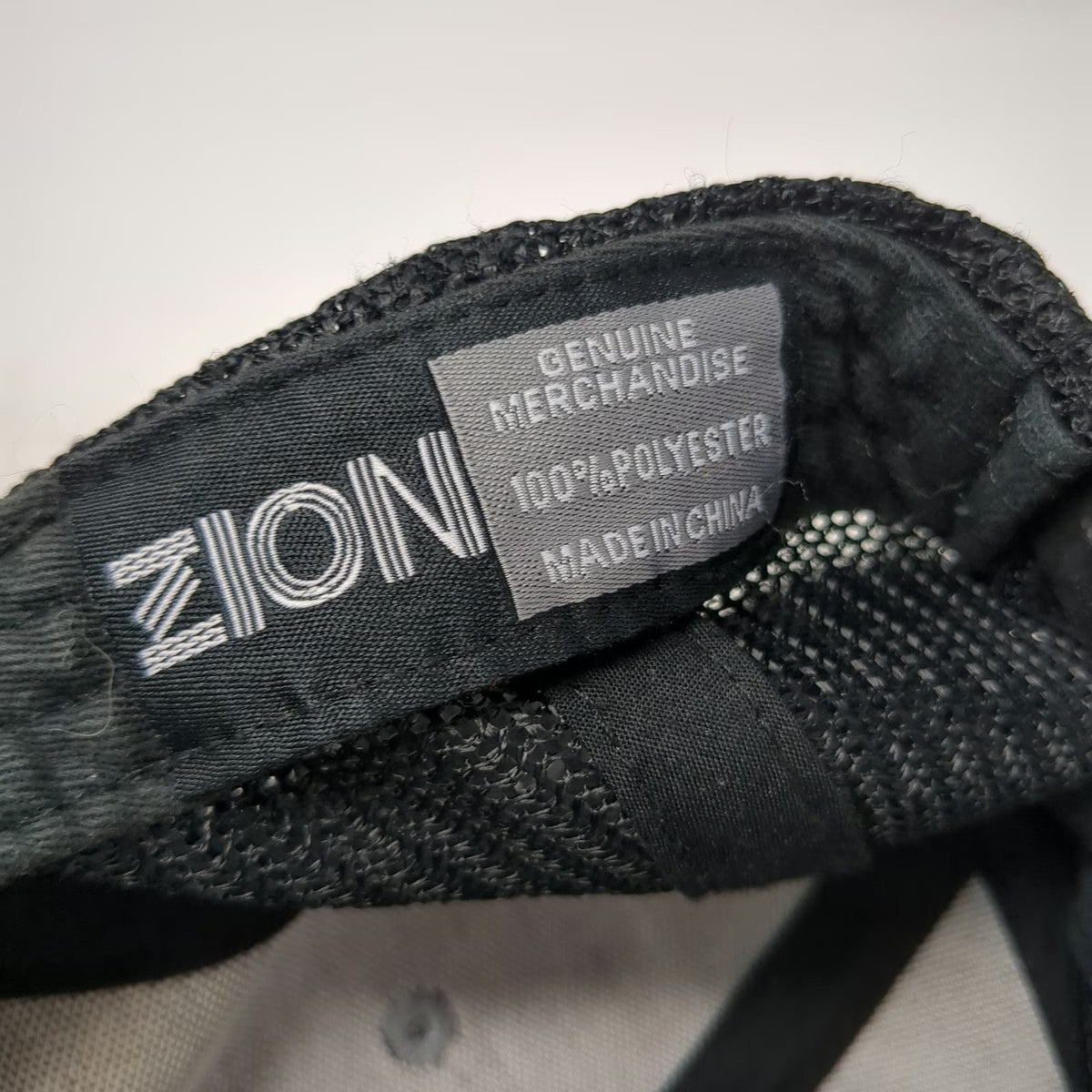 Zion Trucker Hat Gray Black One Size California Republic Leather Patch Bear 1850