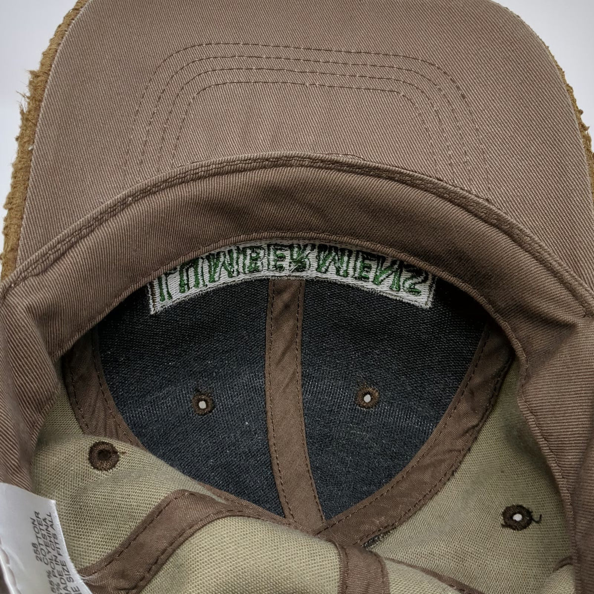 Lumbermens Baseball Cap Brown Realtree Camo One Size Frayed Brim Building Hat