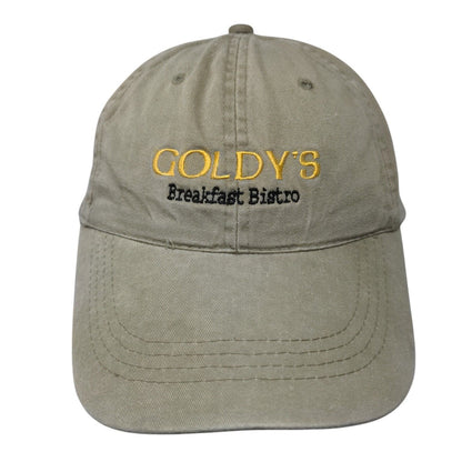 Goldy's Breakfast Bistro Slideback Hat Tan OSFA Solid Embroidered Otto
