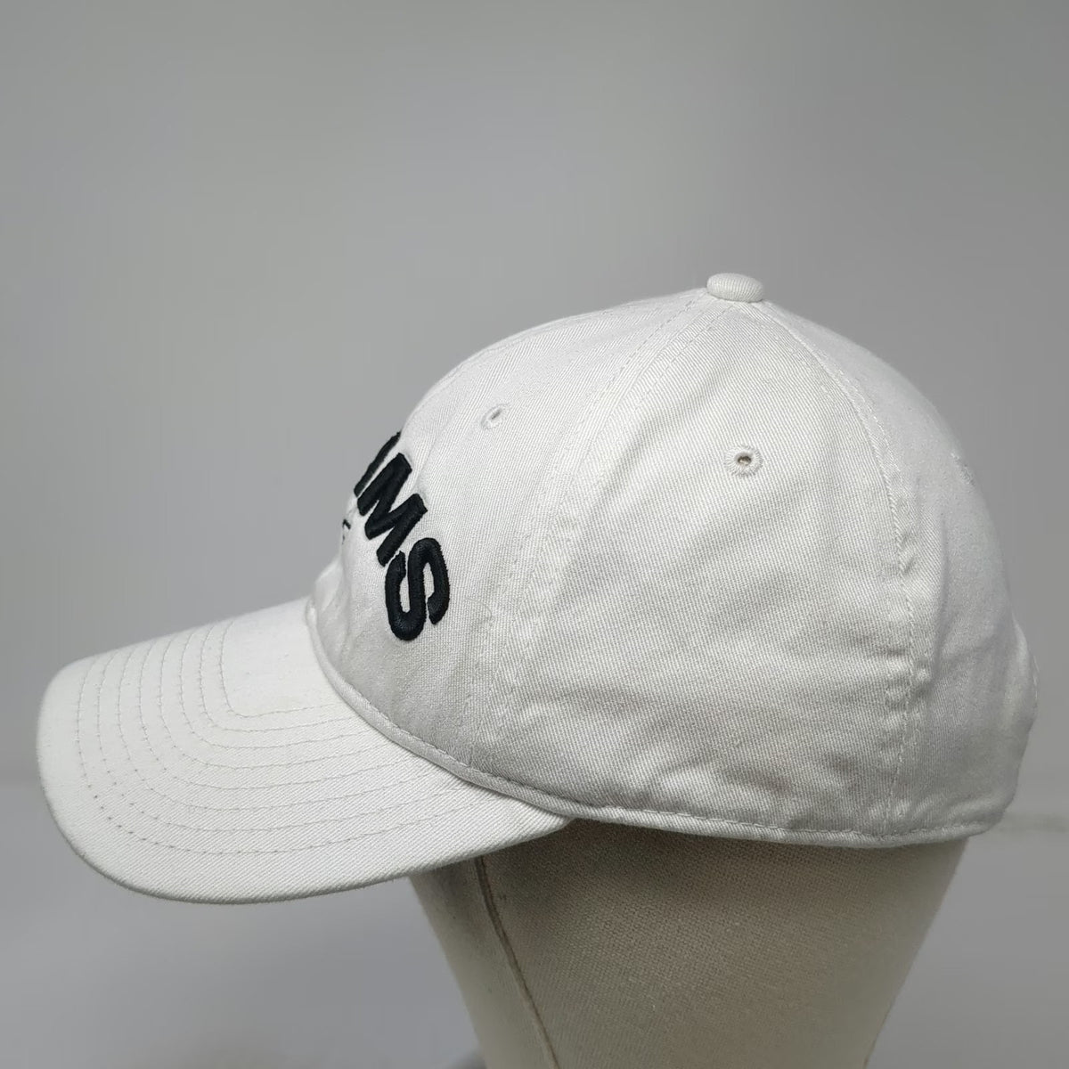 New Era Adams Golf Super S Baseball Cap White One Size Adjustable Slideback Hat