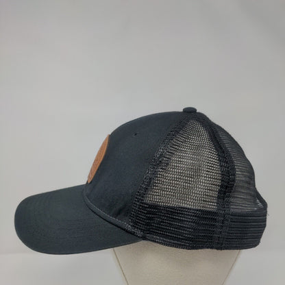 Santa Monica California Snapback Trucker Hat Black One Size Mesh Back