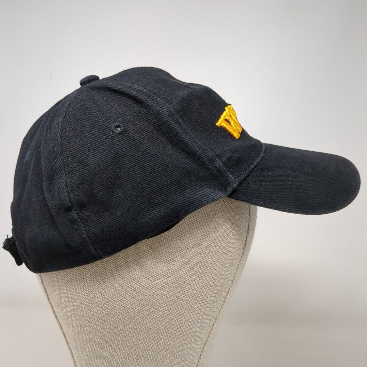 Warrior Custom Golf.com Strapback Hat Black OSFA Adjustable Embroidered