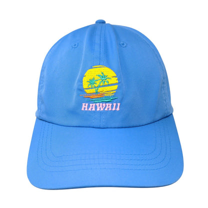 Hawaii Slideback Hat Blue One Size Embroidered Adjustable Culture Fly