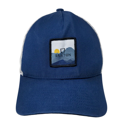 Brixton Snapback Trucker Hat Blue One Size Adjustable Mesh Back Fishing Nets