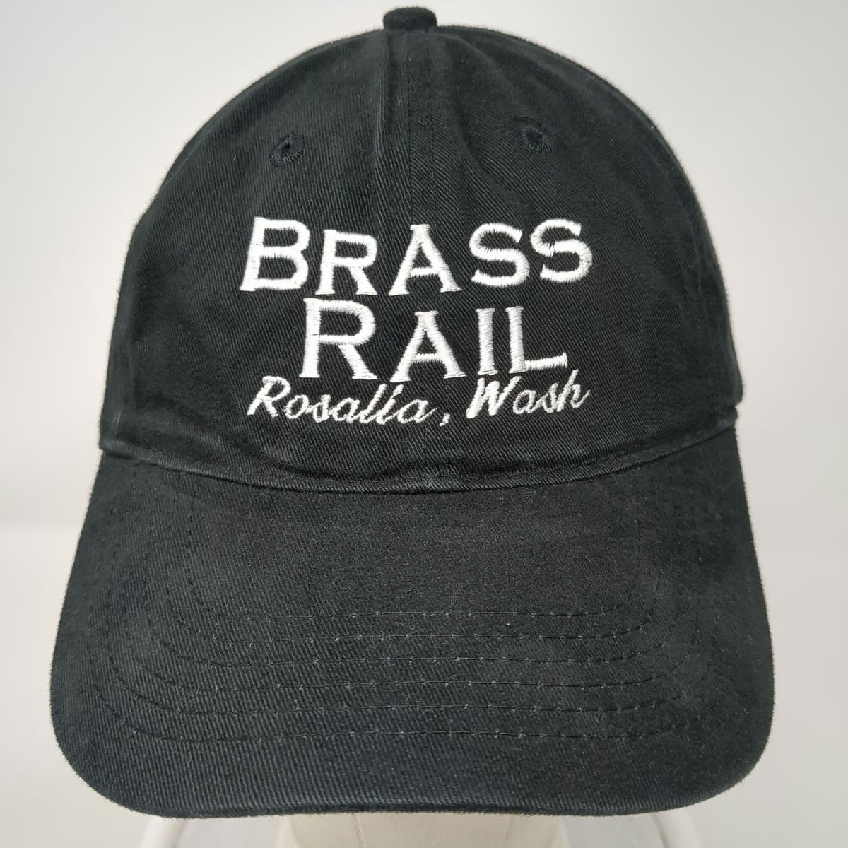 Port & Company Baseball Cap Black One Size Brass Rail Rosalia Wash Cotton Hat