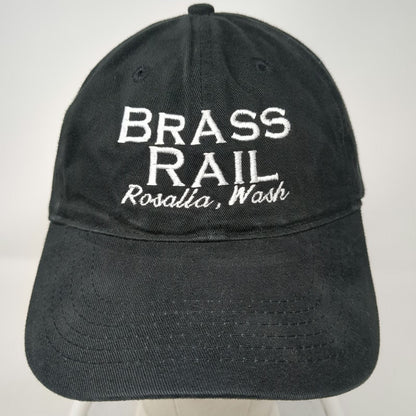 Port & Company Baseball Cap Black One Size Brass Rail Rosalia Wash Cotton Hat