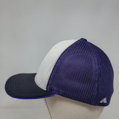 IB Fitted Mesh Back Trucker Hat Multi S/M Embroidered Pacific Headwear