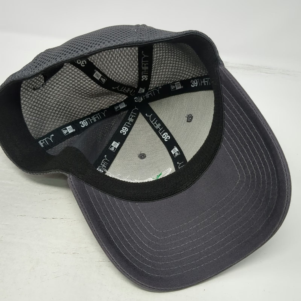 New Era Baseball Cap Gray L Sysco Idaho Mesh Back Stretch Fit 39THIRTY Hat