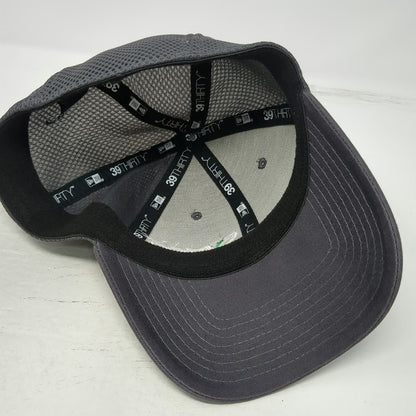 New Era Baseball Cap Gray L Sysco Idaho Mesh Back Stretch Fit 39THIRTY Hat