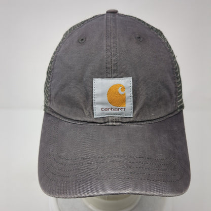 Carhartt Snapback Mesh Back Trucker Hat Gray One Size Adjustable 6 Panel