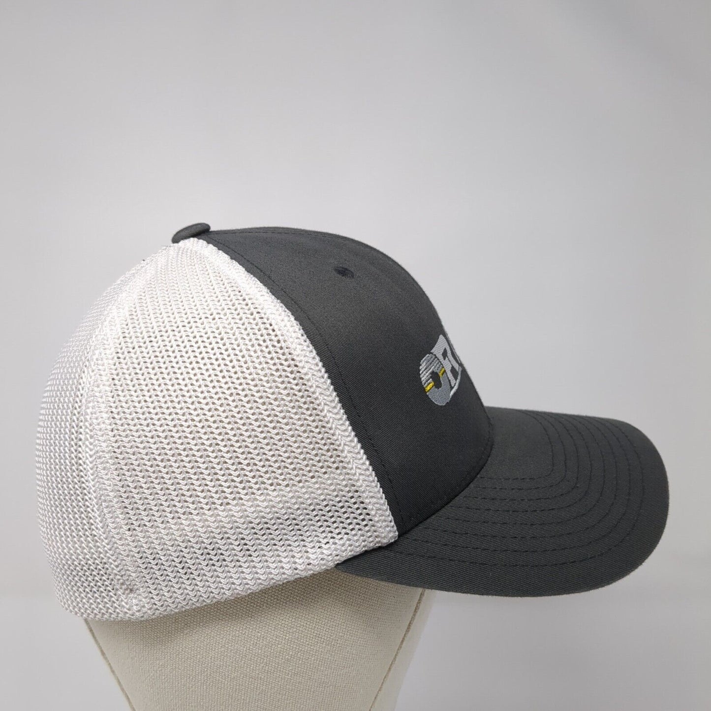 OR O'Neal Flat Rolled Metals Fitted Trucker Hat Gray OS Flexfit Mesh Yupoong