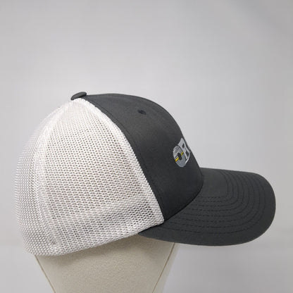 OR O'Neal Flat Rolled Metals Fitted Trucker Hat Gray OS Flexfit Mesh Yupoong