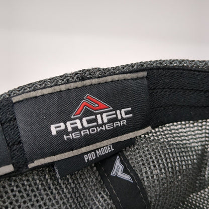 Letter N Fitted Mesh Back Trucker Hat Gray 7 3/8-8 Embroidered 6 Panel