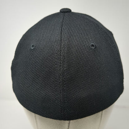 Flexfit Baseball Cap Black OSFM Western Aircraft Fitted Stretch Hat Poly Spandex