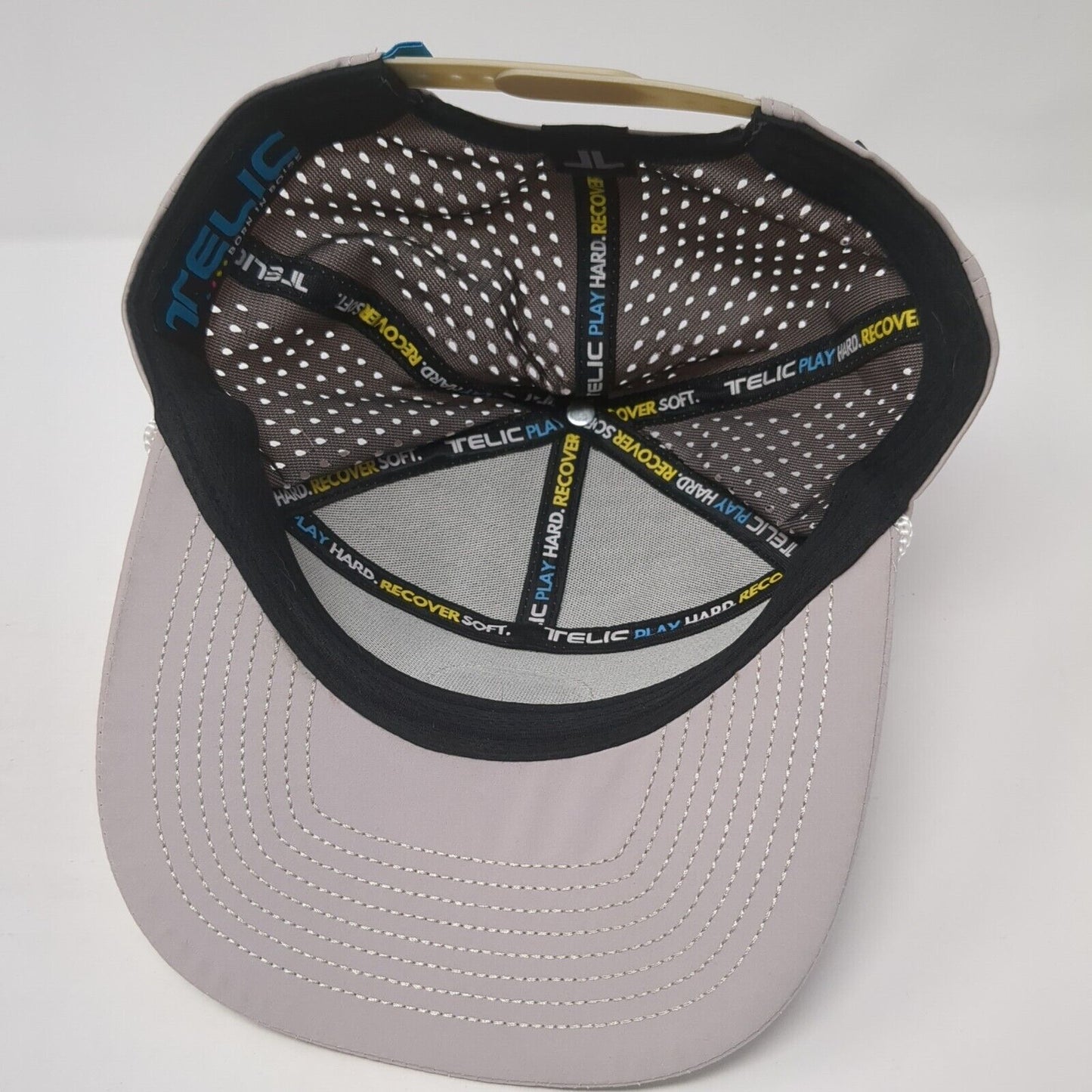 Telic Born in Boise Snapback Hat Gray OS Adjustable Rope Play Hard Recover