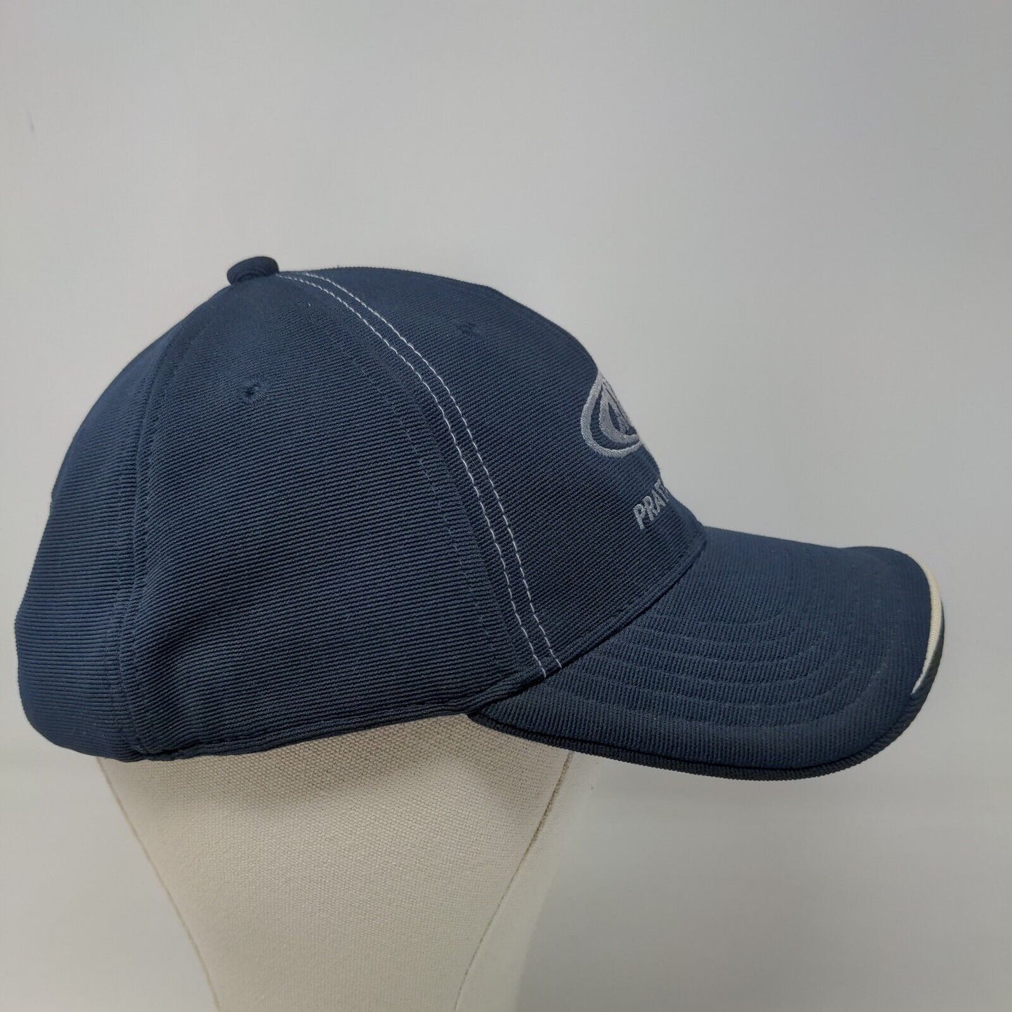 Pratt & Whitney Men's Slideback Hat Blue Embroidered Aircraft Logo Boeing