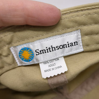 Smithsonian Baseball Cap Beige One Size Washington DC Embroidered Hat EST 1846