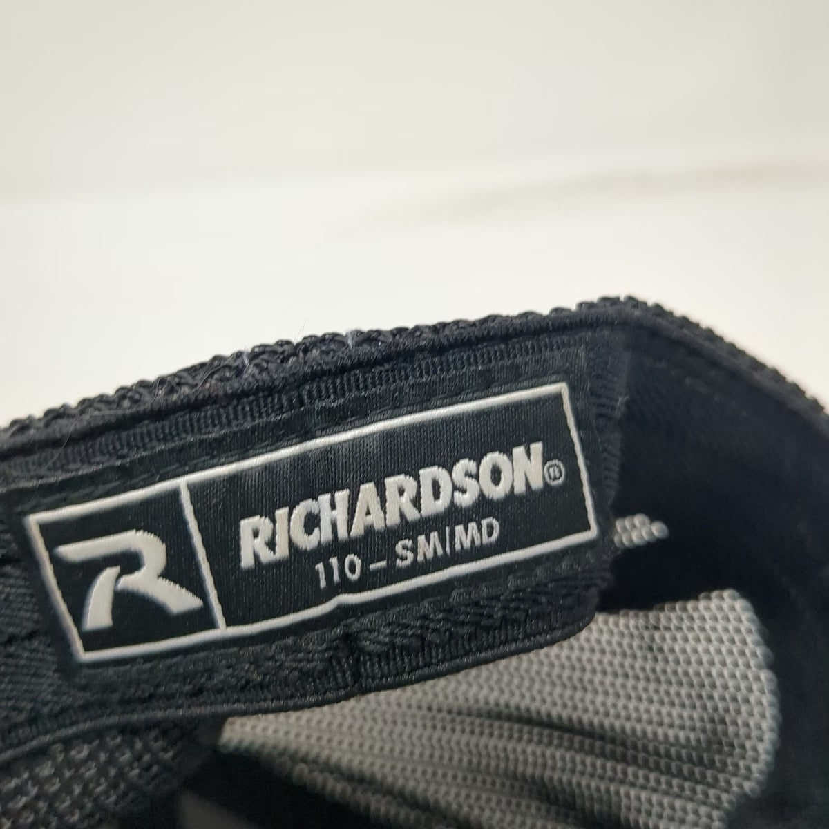 Richardson Baseball Cap Gray M Turbo Performance Products Mesh Flexfit Hat