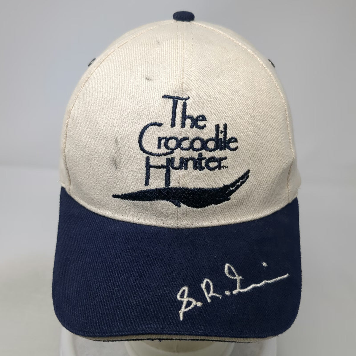 Australia Zoo Baseball Cap Beige Blue One Size Crocodile Hunter Steve Irwin Hat