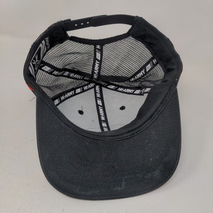 Global Takeover HK Snapback Trucker Hat Black One Size Mesh Adjustable Back