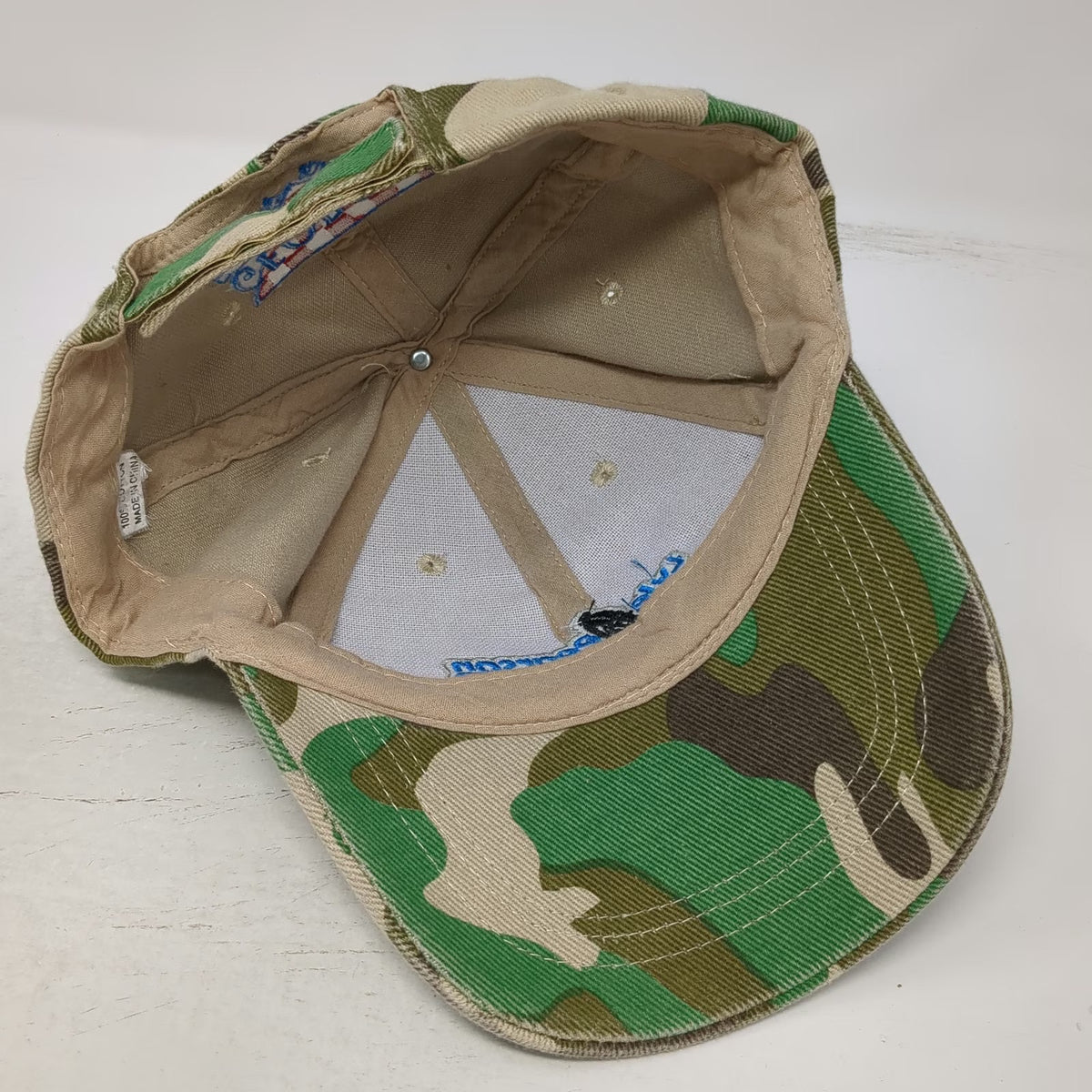 Lyle Pearson 200 George's Cycles Hat Baseball Cap Green Camo One Size Strapback