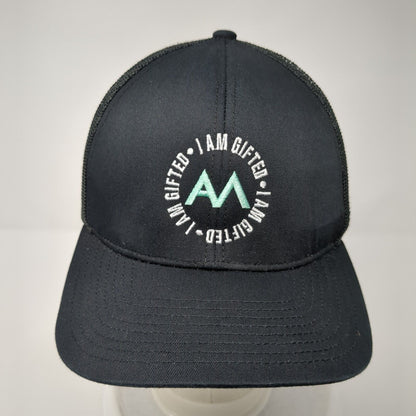 I Am Gifted Snapback Trucker Hat Black OS Adjustable Mesh Back Pacific Headwear