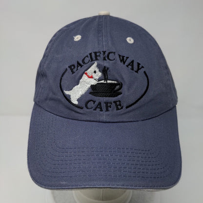 Pacific Way Cafe Slideback Hat Blue OSFA Embroidered Fahrenheit