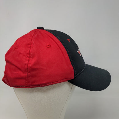 Yum Men's Strapback Hat Black Red Embroidered Logo Adjustable