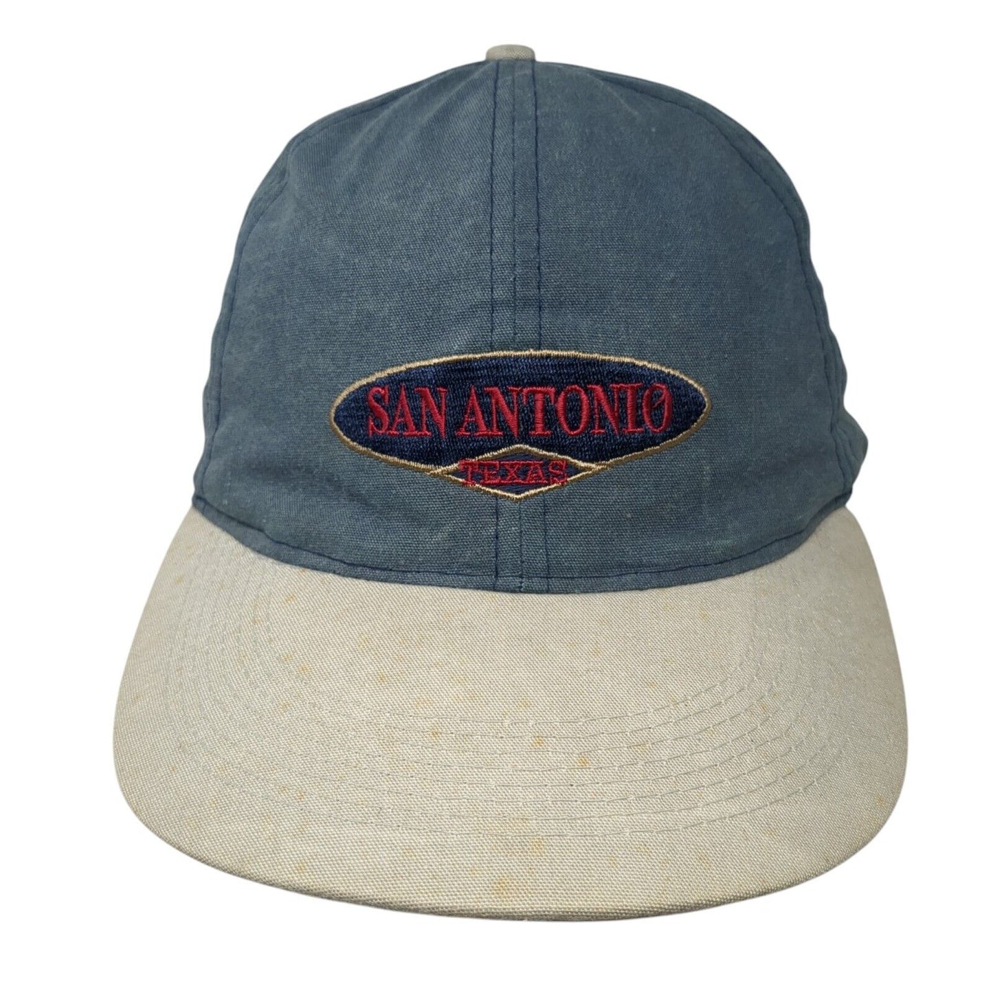 San Antonio Texas Slideback Hat Multicolor OS Adjustable Embroidered Cotton