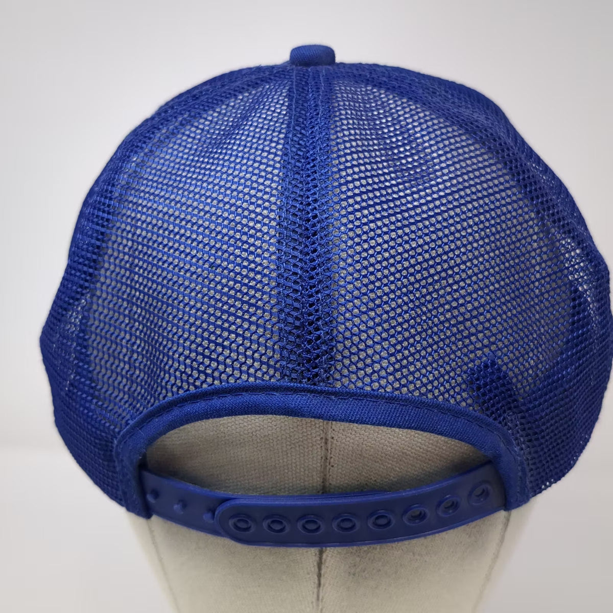 Excel Logo Trucker Hat Blue One Size Adjustable Mesh Back Embroidered Design