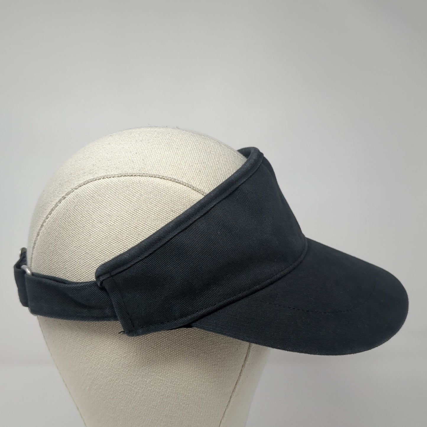 Adidas Slideback Visor Hat Black One Size Adjustable Solid Outdoor