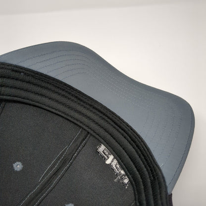 ESI Snapback Trucker Hat Gray OS Adjustable Embroidered Mesh Back Outdoor Cap