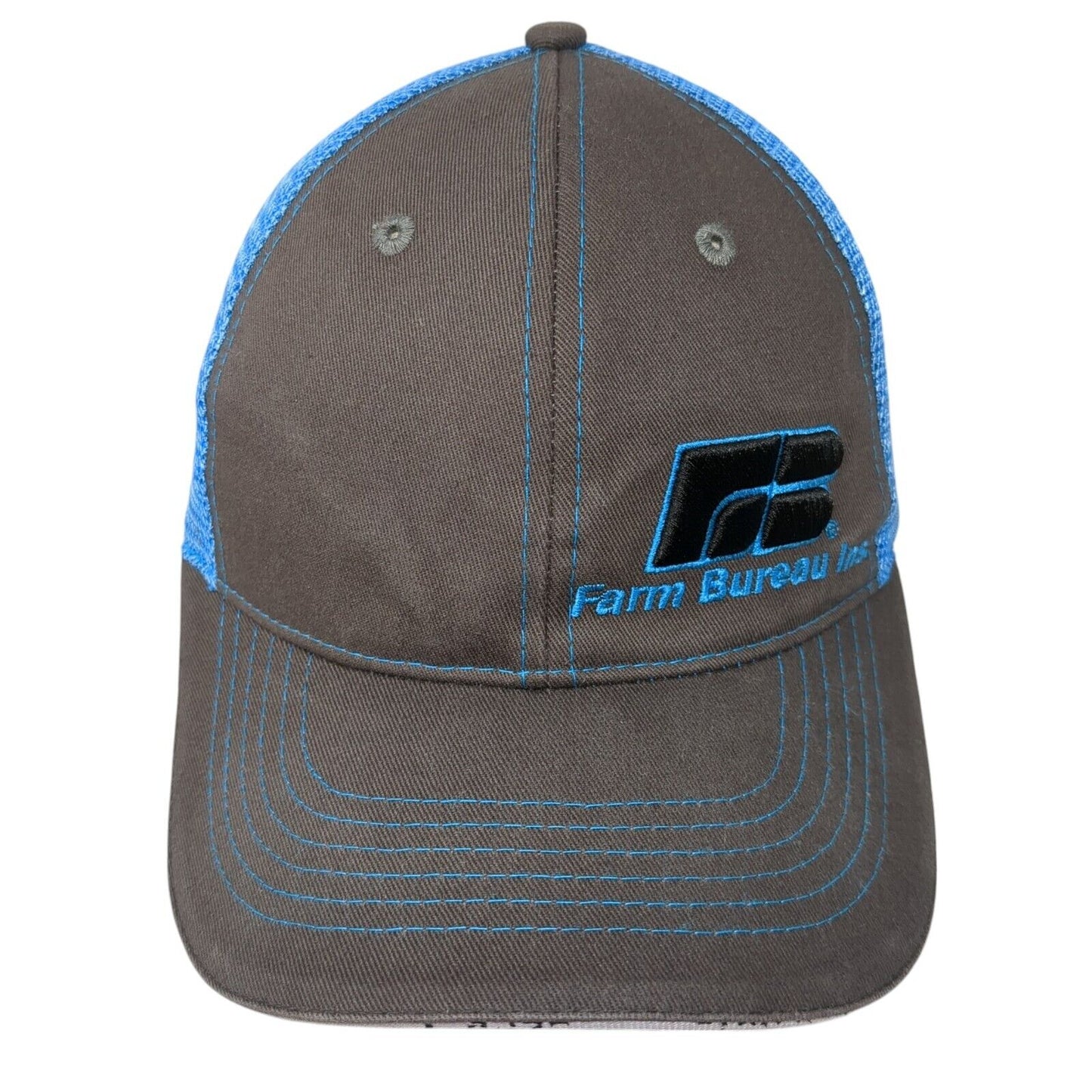 Farm Bureau Ins Strapback Trucker Hat Multicolor OS Adjustable Mesh Buck's Bags