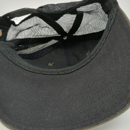 Dickies Trucker Hat Brown One Size Mesh Snapback Workwear Logo Graphic Patch